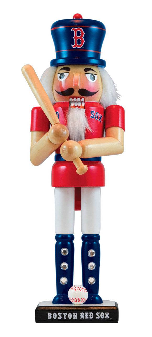 Boston Red Sox Nutcracker Hand Crafted Solid Wood Figure - ToylandEU