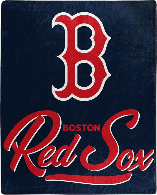 Boston Red Sox Raschel Plush Blanket 50x60 Signature Design - ToylandEU