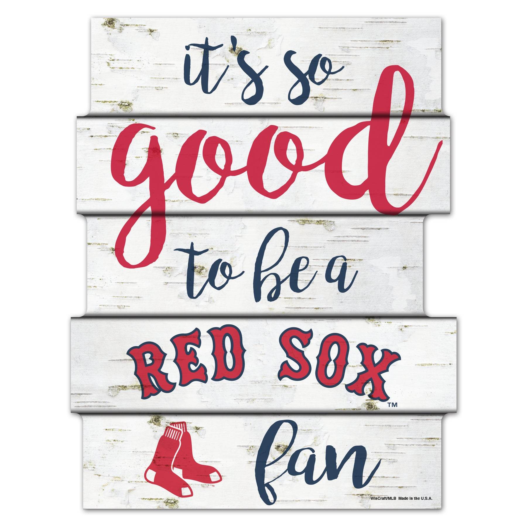 Boston Red Sox Sign 11x14 Wood Display Good To Be A Fan - ToylandEU