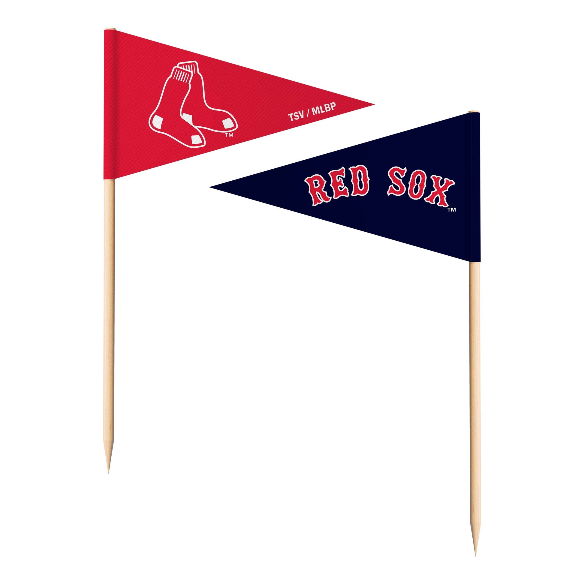 Boston Red Sox Toothpick Flags Pack 36 Team Branded - ToylandEU
