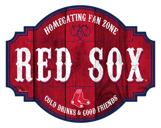 Boston Red Sox Wood Sign 12 Inch Homegating Tavern Sign - ToylandEU