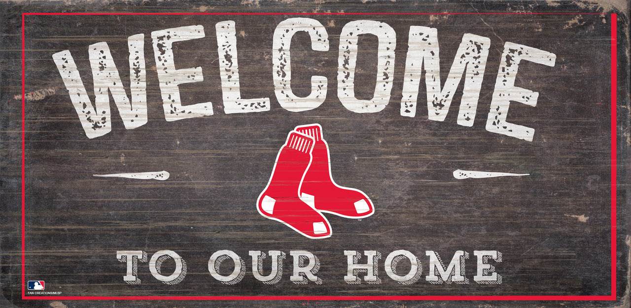 Boston Red Sox Wood Sign 6x12 Welcome Home Special Edition - ToylandEU