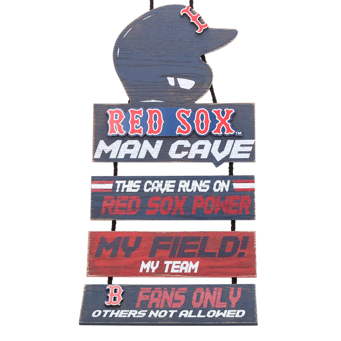 Boston Red Sox Wood Sign For Premium Man Cave Wall Decor - ToylandEU