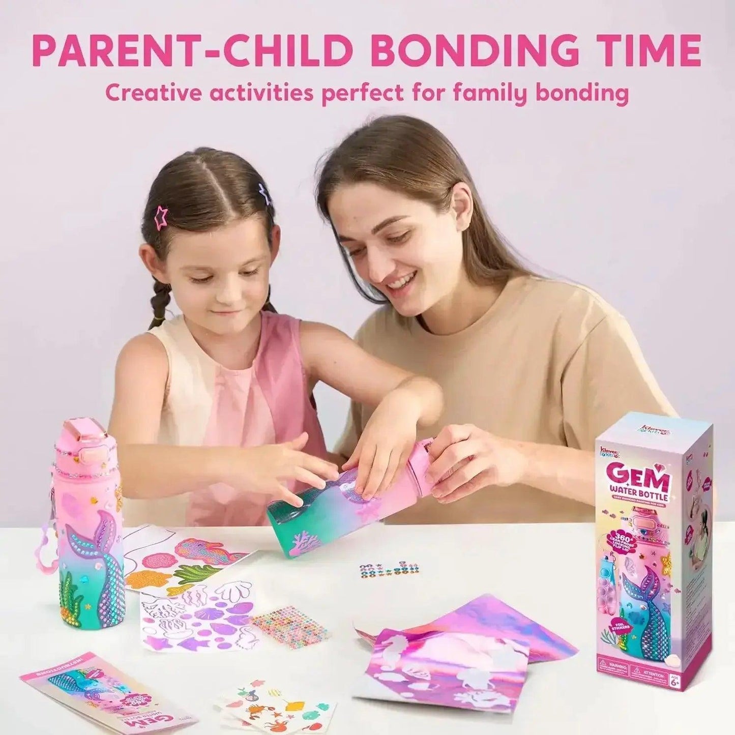  Mermaid Water Bottle Decorating Kit For Girls DIY Gems -  ToylandEU™