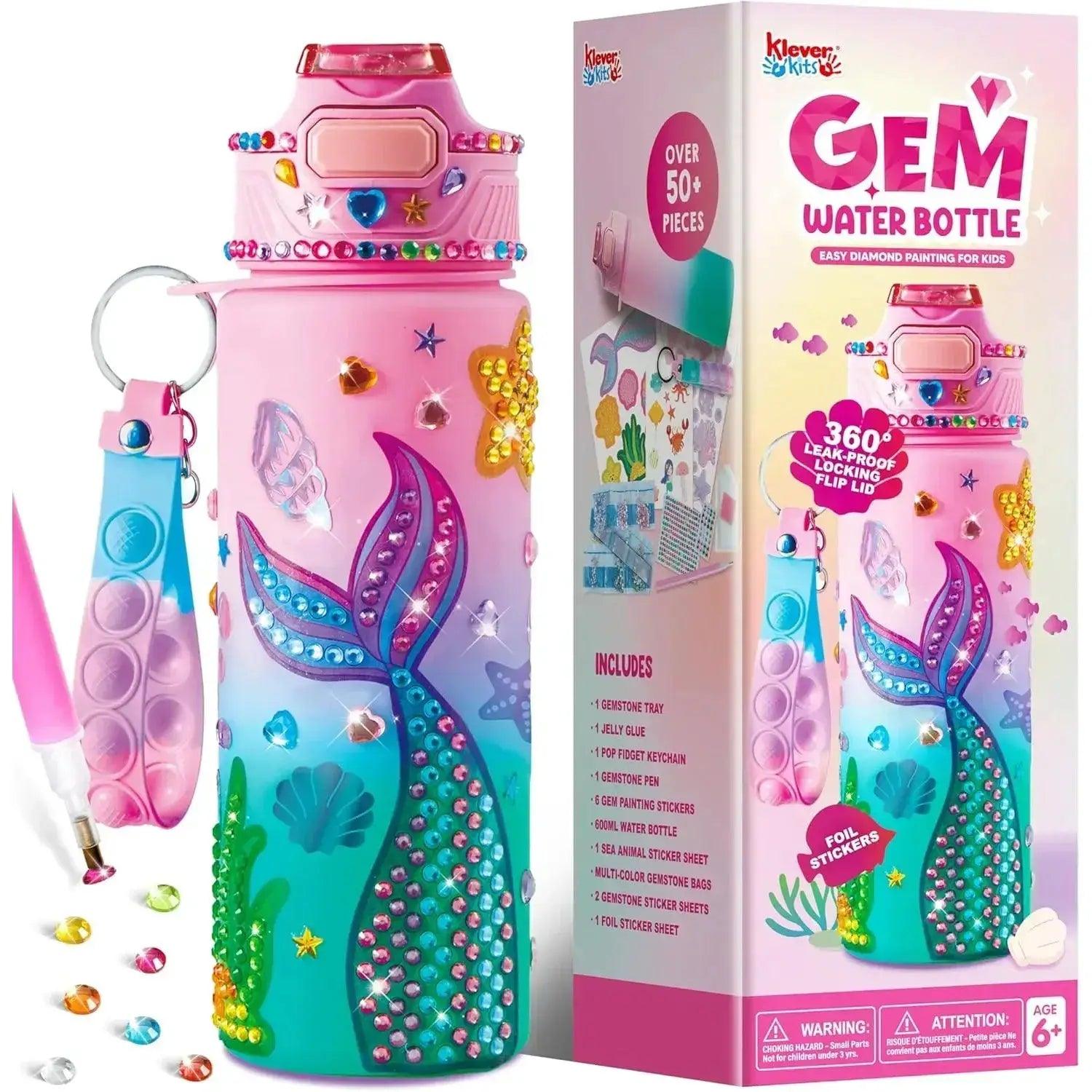  Mermaid Water Bottle Decorating Kit For Girls DIY Gems -  ToylandEU™
