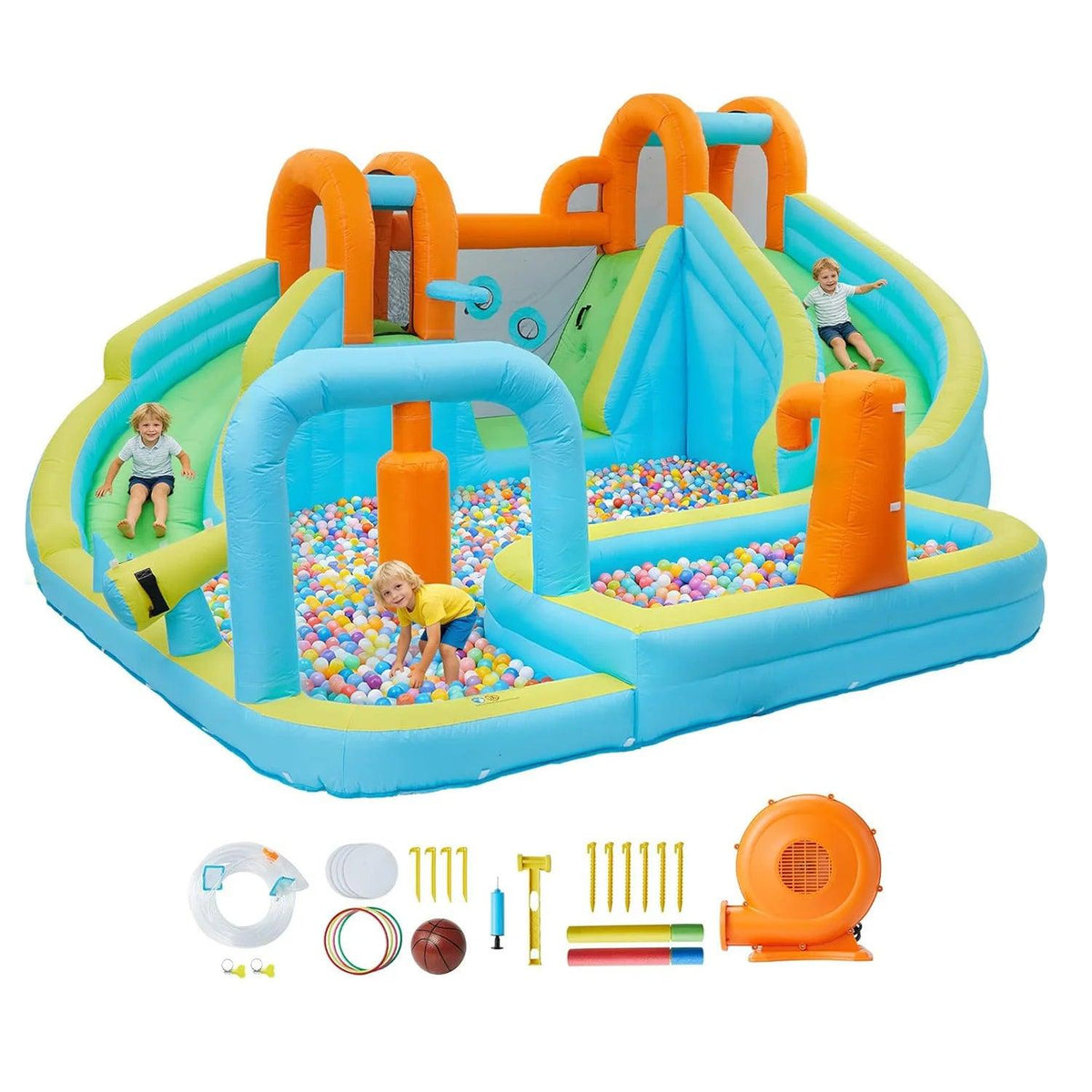  Inflatable Bounce House With Slide 10 In 1 Backyard Fun -  ToylandEU™