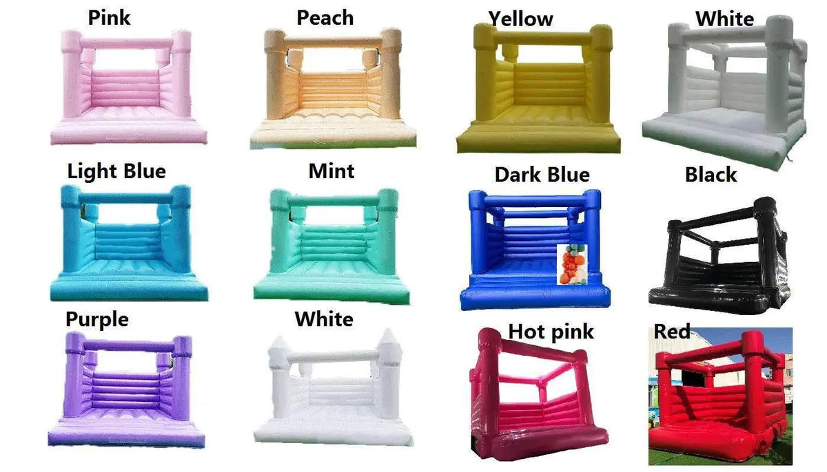  15FT PVC White Bounce House With Slide & Ball Pit -  ToylandEU™