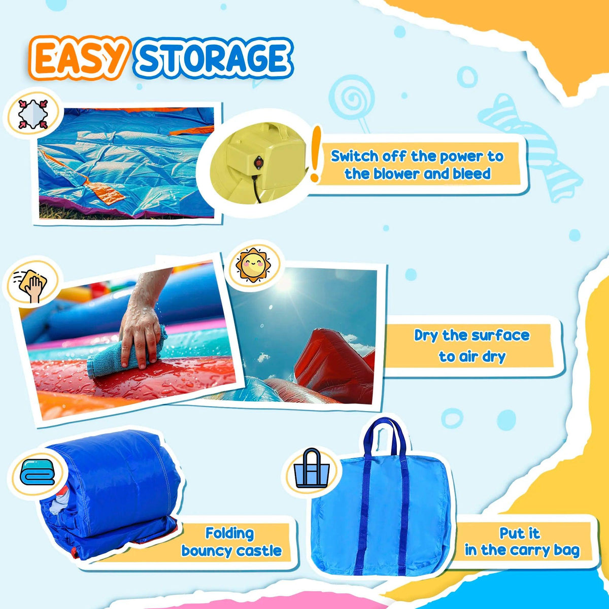  Unicorn 5-in-1 Inflatable Bounce House and Water Slide -  ToylandEU™