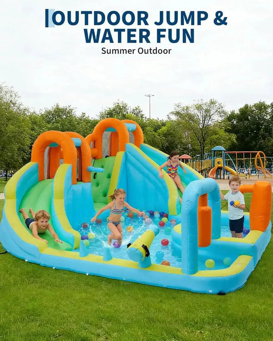  Inflatable 7 in 1 Bounce House for Kids Outdoor Fun -  ToylandEU™