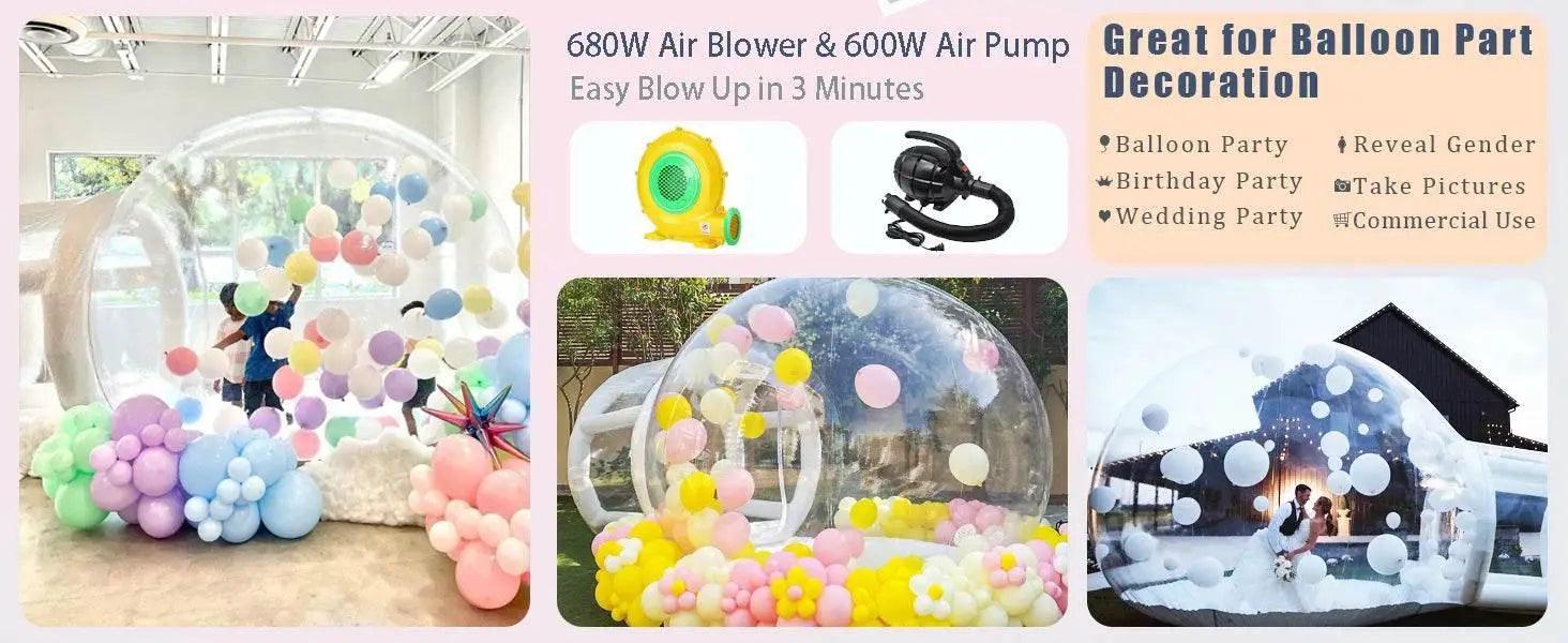  Bounce House Hot Selling Transparent Inflatable Camping Tent 10ft Dia Bubble Dome House with Blower -  ToylandEU™