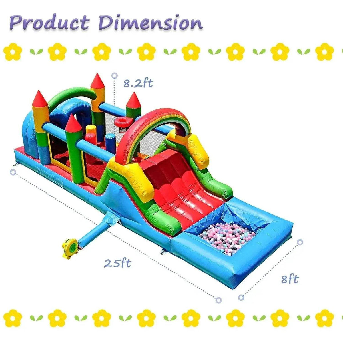  Giant Inflatable Bounce House Big Size Trampoline With Slide -  ToylandEU™