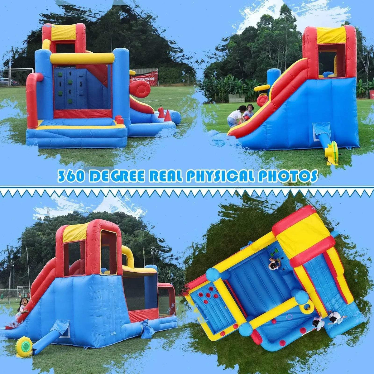  Giant Inflatable Bounce House Big Size Trampoline With Slide -  ToylandEU™