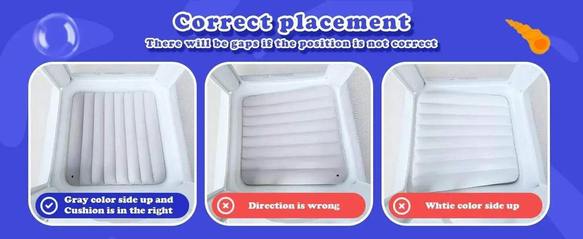  White Bounce House with Pump Kids Ball Pit Playhouse -  ToylandEU™