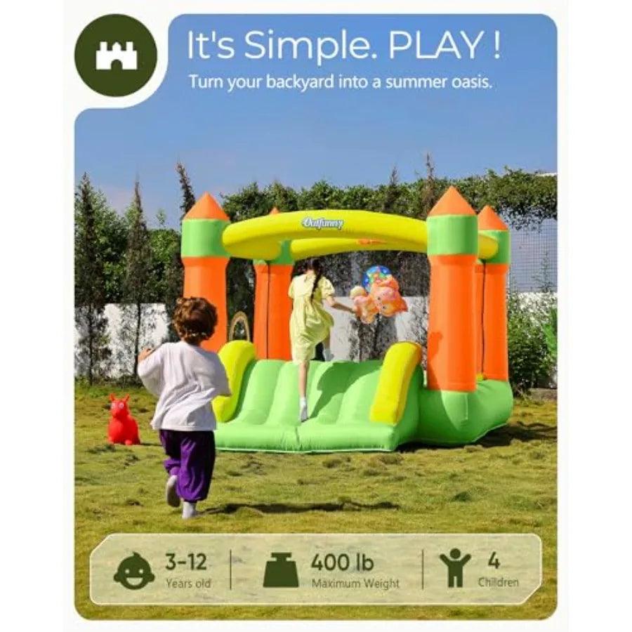 Bounce House With Slide For Kids Indoor Outdoor Fun Pro -  ToylandEU™