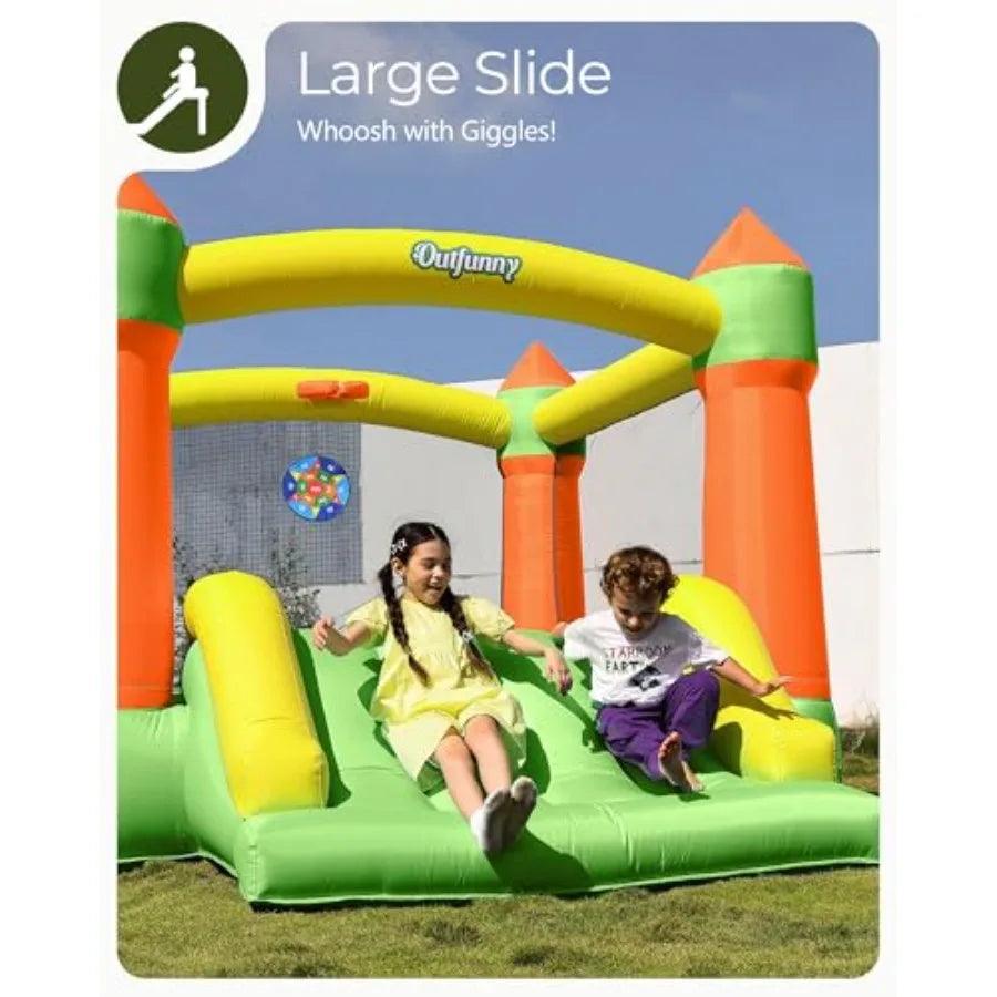  Bounce House With Slide For Kids Indoor Outdoor Fun Pro -  ToylandEU™