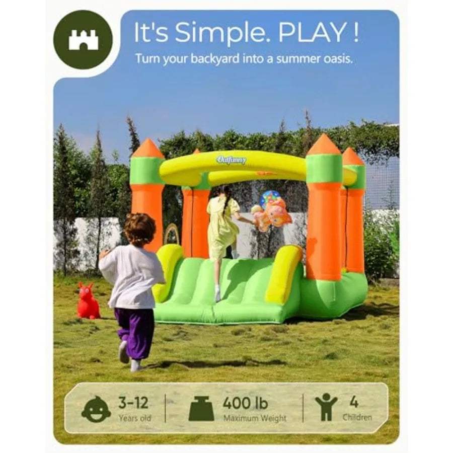  Bounce House With Slide For Kids Indoor Outdoor Fun Pro -  ToylandEU™
