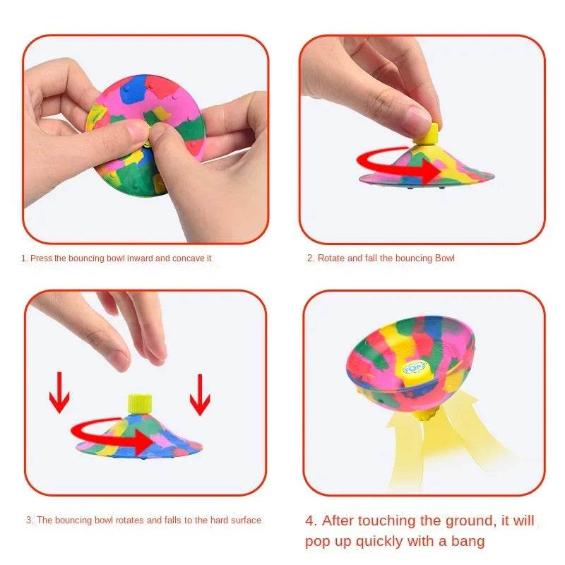 Bouncing Hip Hop Stress Relief Ball Toy for Kids - Fun Fidget Activity - ToylandEU