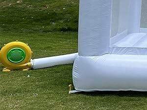 White Bounce House with Blower Kids Ball Pool Family Backyard Bouncy Castle Suitable for Birthday Events Parties Customization -  ToylandEU™