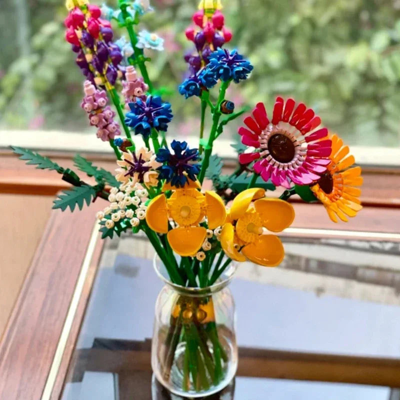 Bouquet Building Blocks Set For Home Decor And Gifts - ToylandEU