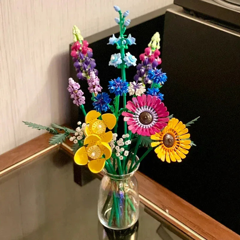 Bouquet Building Blocks Set For Home Decor And Gifts - ToylandEU