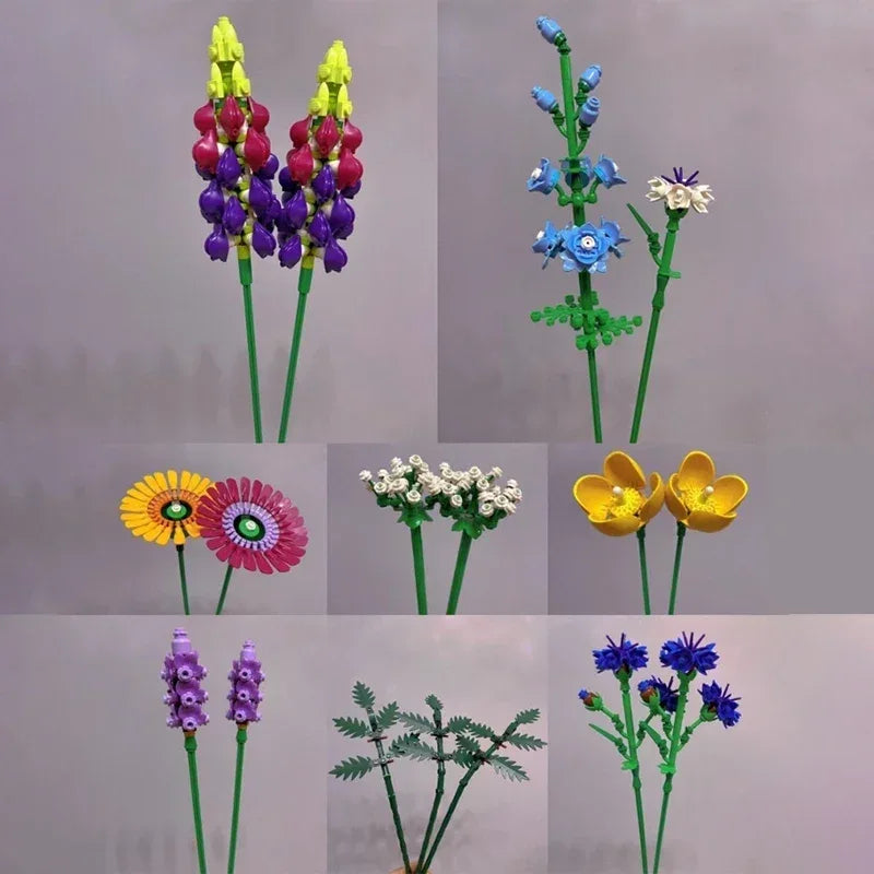 Bouquet Building Blocks Set For Home Decor And Gifts - ToylandEU