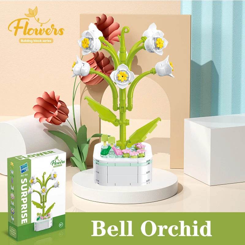 Bouquet Potted Building Blocks Eternal Flower Assembly Toys - ToylandEU