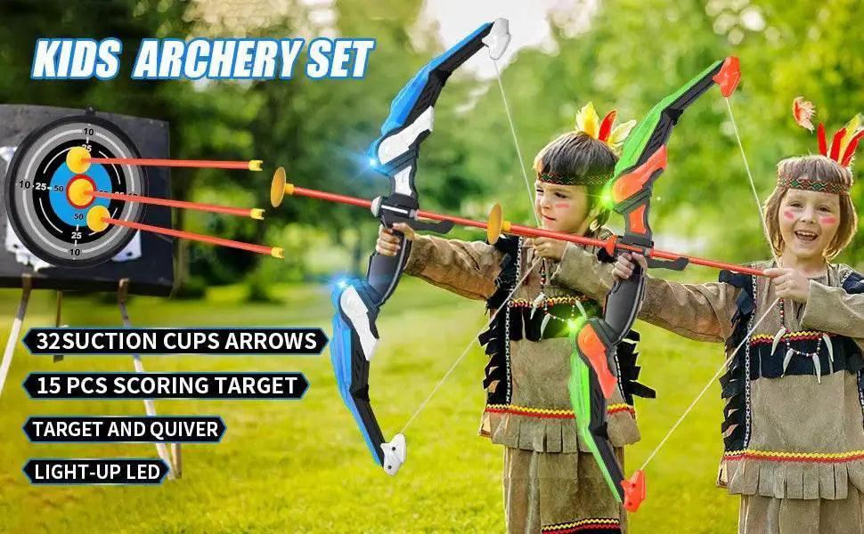  Bow and Arrow Toys with Light-up LED for Kids Ages 3+ -  ToylandEU™