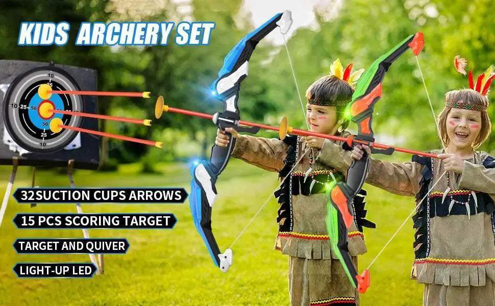  Bow and Arrow Toys with Light-up LED for Kids Ages 3+ -  ToylandEU™