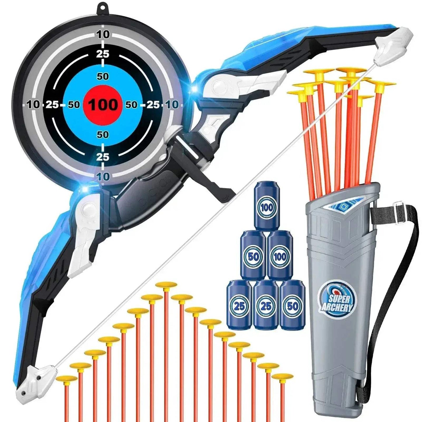  Bow and Arrow Toys with Light-up LED for Kids Ages 3+ -  ToylandEU™