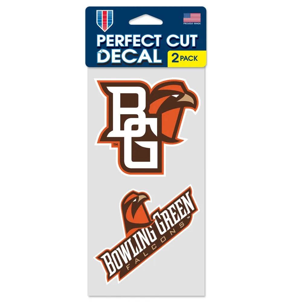 Bowling Green State Falcons 4x4 Die Cut Decals 2 Pack - ToylandEU