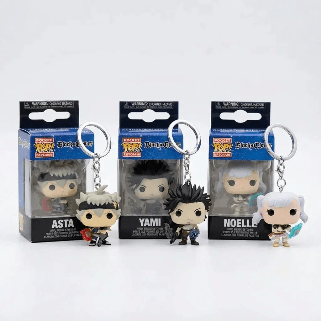 Box Keychain Black Clover Asta Noelle Yami Action Figure Keychain Collectible Model Toy - ToylandEU