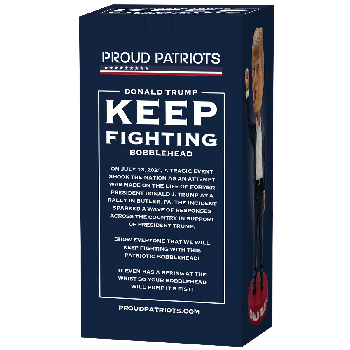 Keep Fighting Trump Bobblehead for Dedicated Supporters and Collectors - Proud Patriots