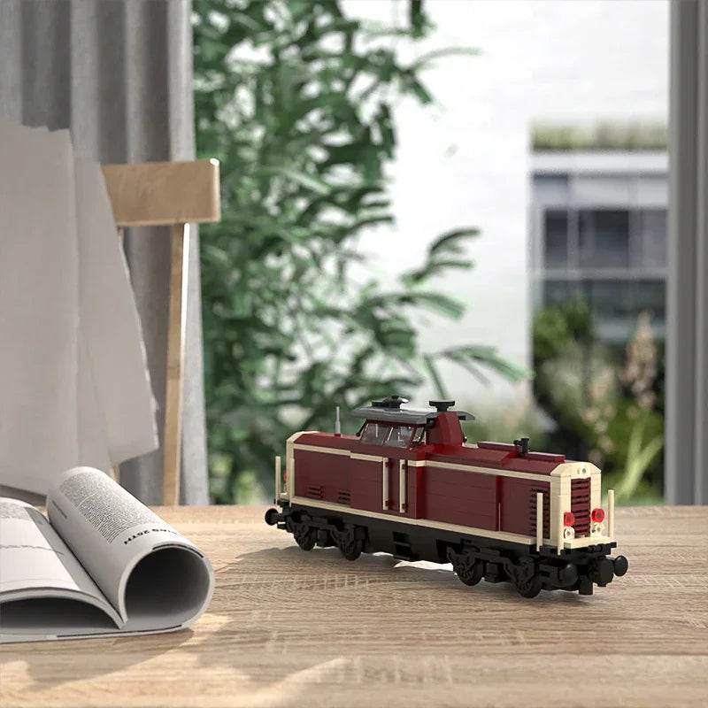 Boxcar Goods Wagon Building Block Kit MOC Railway Carriage - ToylandEU