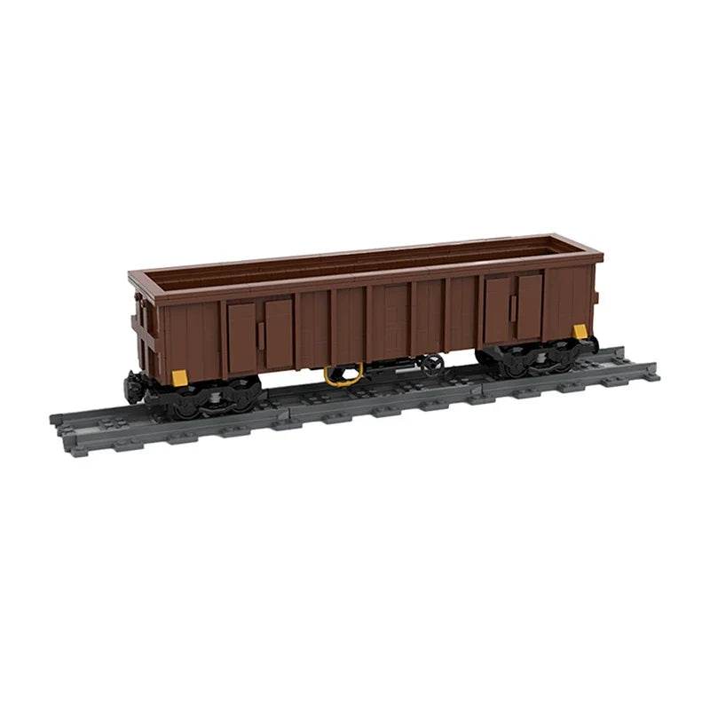 Boxcar Goods Wagon Building Block Kit MOC Railway Carriage - ToylandEU