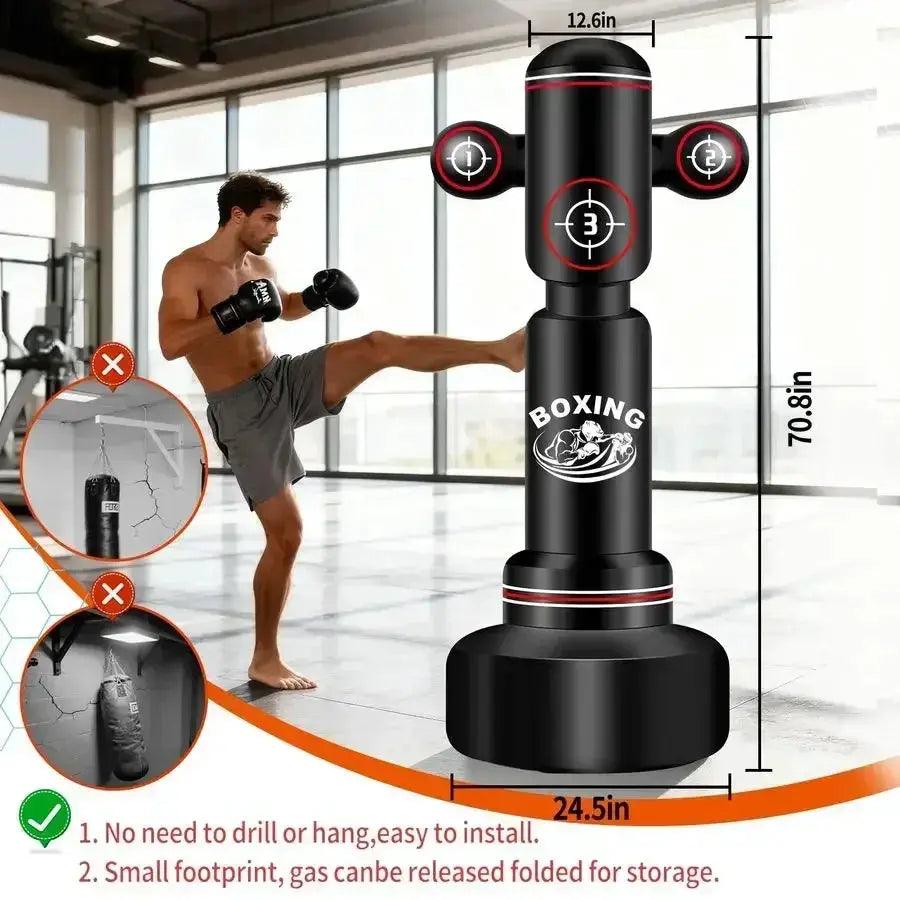  Boxing Bag With Stand Freestanding Punching Bag -  ToylandEU™