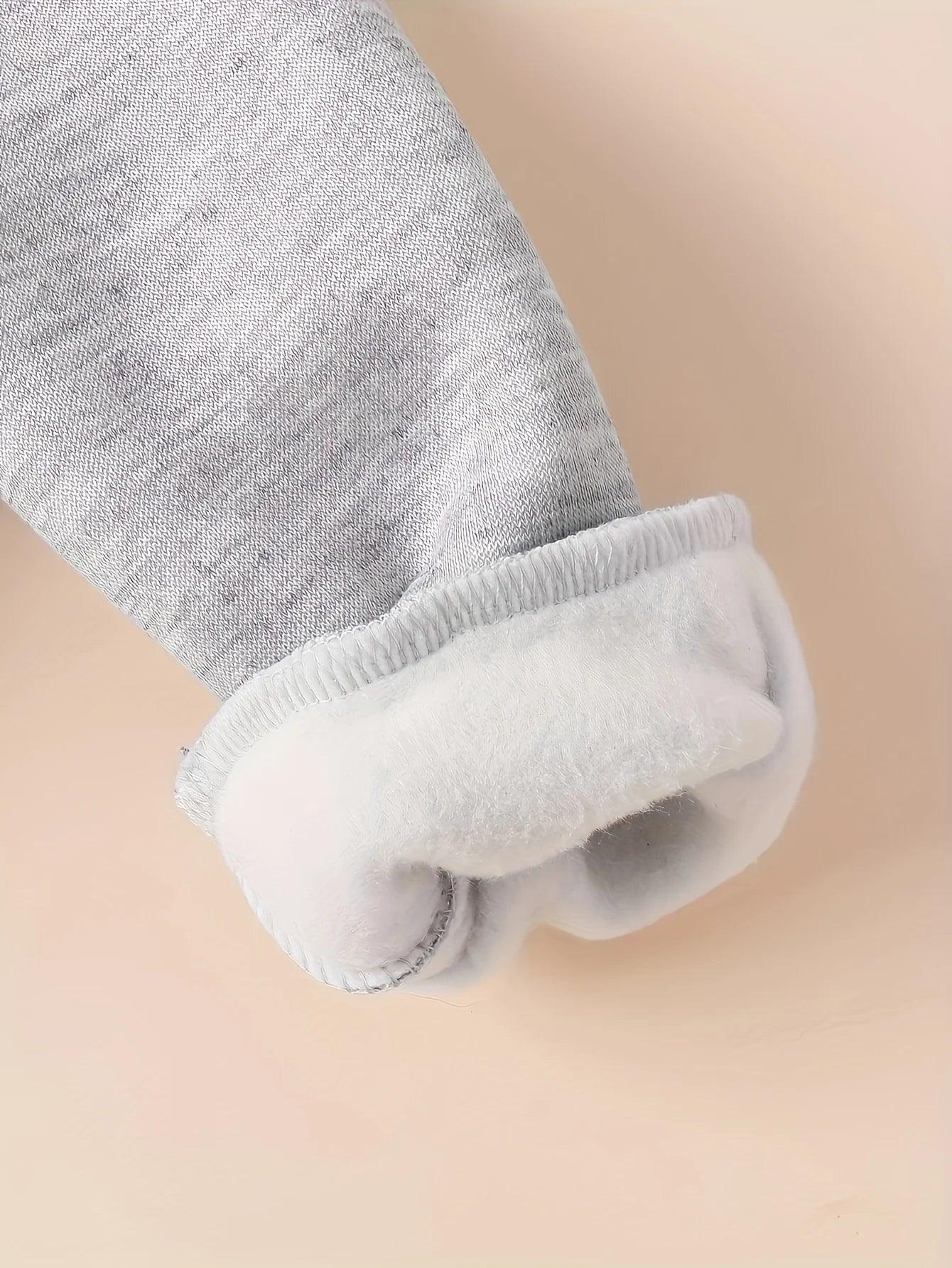 Boy 1-3Y Fleece Hoodie And Casual Sports Pants Set Football Pattern Polyester - ToylandEU