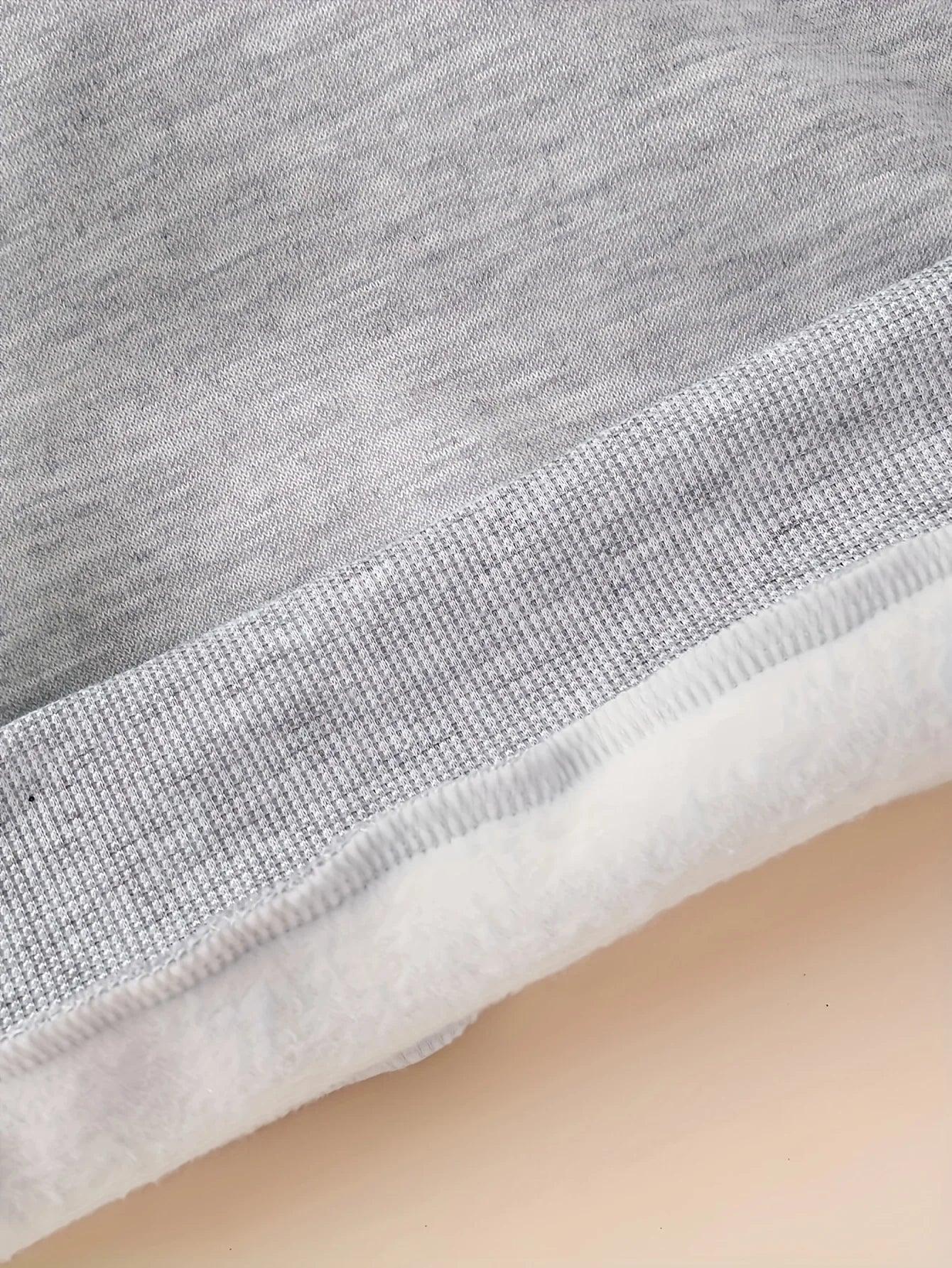 Boy 1-3Y Fleece Hoodie And Casual Sports Pants Set Football Pattern Polyester - ToylandEU