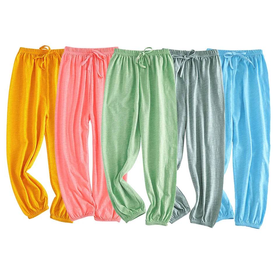 Boy Girl Breathable Bamboo-Cotton Long Pants for Children - ToylandEU