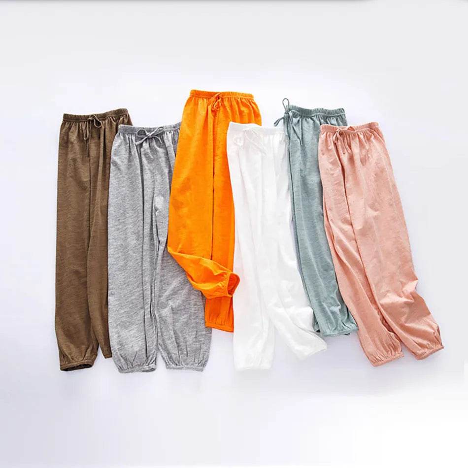 Boy Girl Breathable Bamboo-Cotton Long Pants for Children - ToylandEU