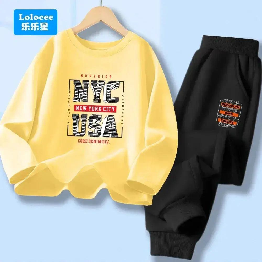  Boys 7 13Y Cotton Polyester 2 Piece NY Print Tracksuit -  ToylandEU™
