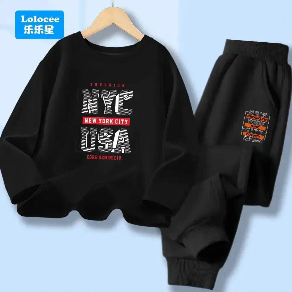  Boys 7 13Y Cotton Polyester 2 Piece NY Print Tracksuit -  ToylandEU™