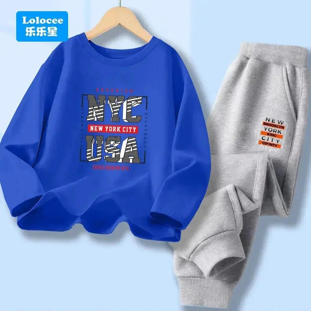  Boys 7 13Y Cotton Polyester 2 Piece NY Print Tracksuit -  ToylandEU™
