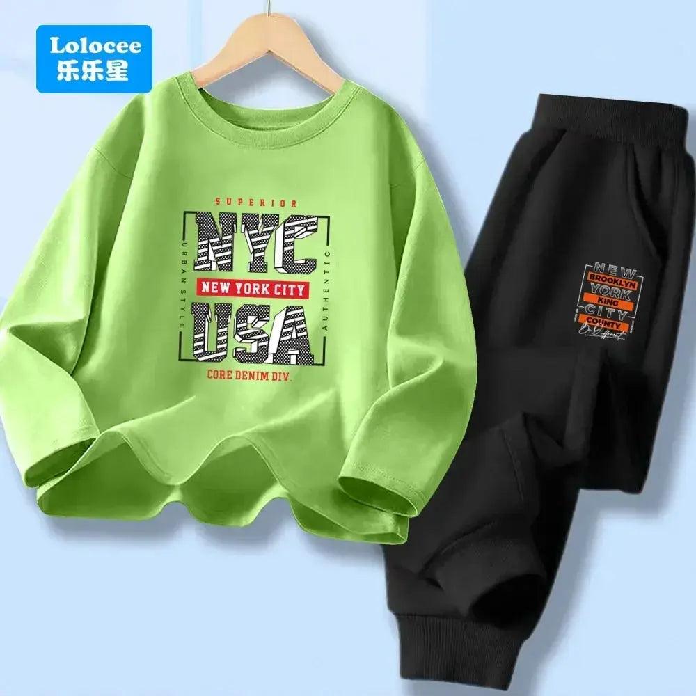  Boys 7 13Y Cotton Polyester 2 Piece NY Print Tracksuit -  ToylandEU™