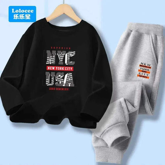  Boys 7 13Y Cotton Polyester 2 Piece NY Print Tracksuit -  ToylandEU™