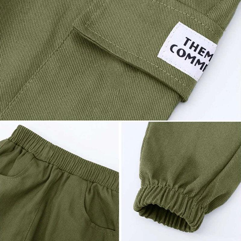 Boys Cargo Pants With Elastic Waist For Active Play - ToylandEU