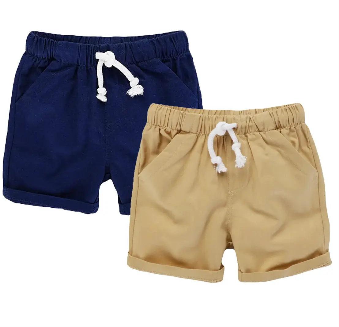  Boys Casual Shorts Two Pack Elastic Waist Drawstring -  ToylandEU™
