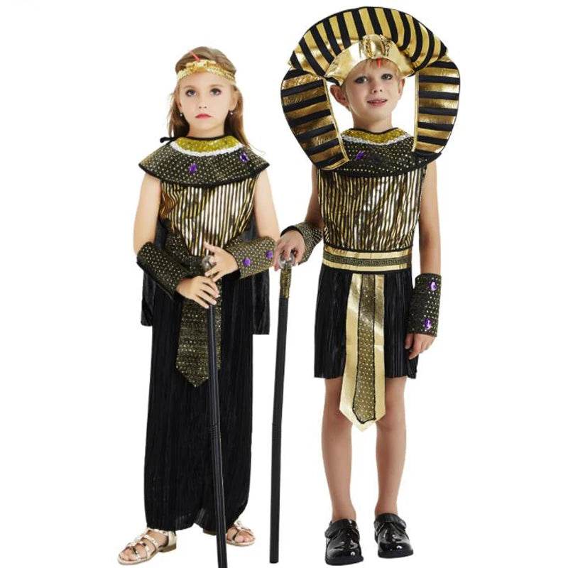 Boys Egyptian Pharaoh Costume - Regal Tutankhamun & Caesar Costume - ToylandEU