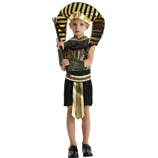 Boys Egyptian Pharaoh Costume - Regal Tutankhamun & Caesar Costume - ToylandEU