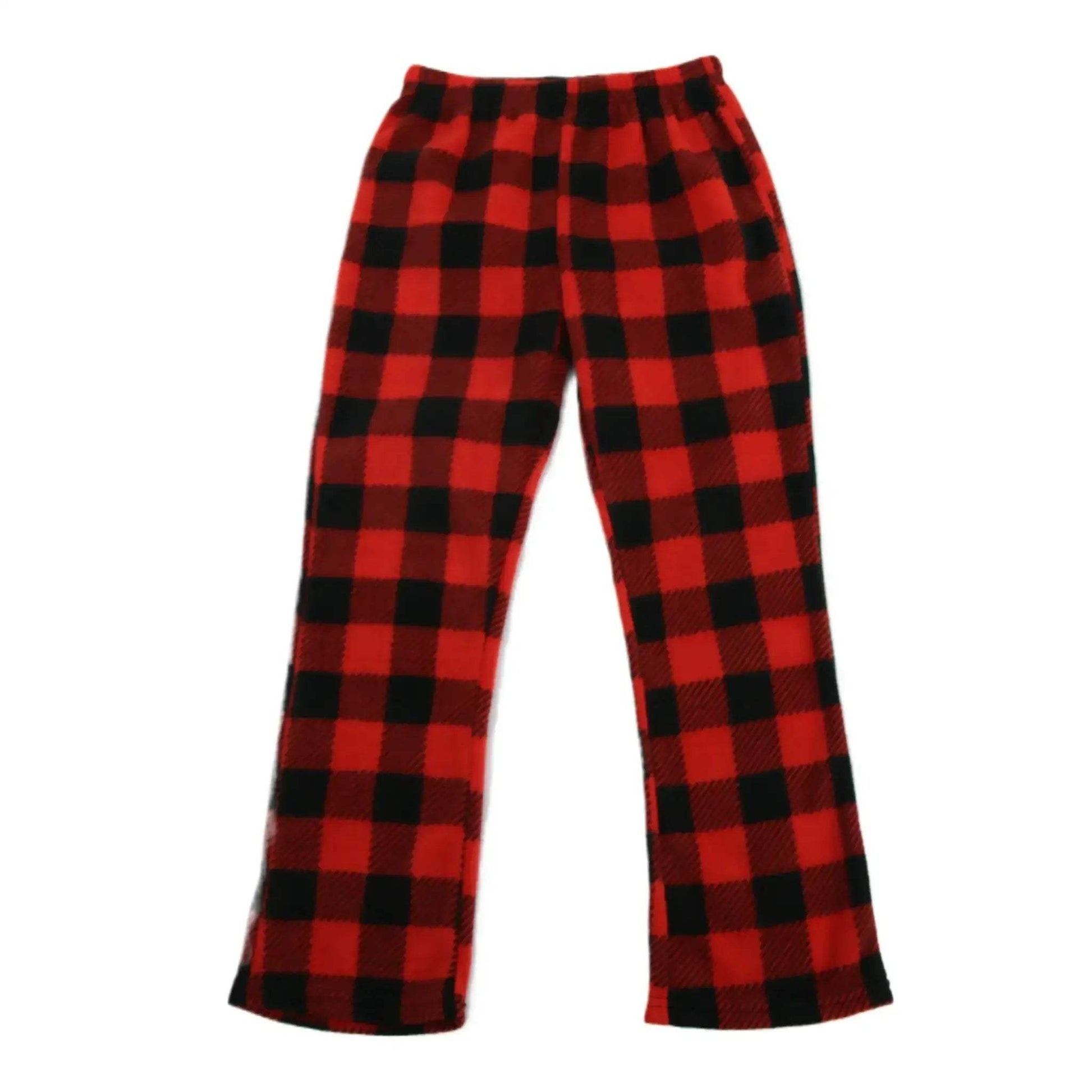 Boys Fleece Plaid Pajama Pants With Deep Pockets 7-13Y - ToylandEU
