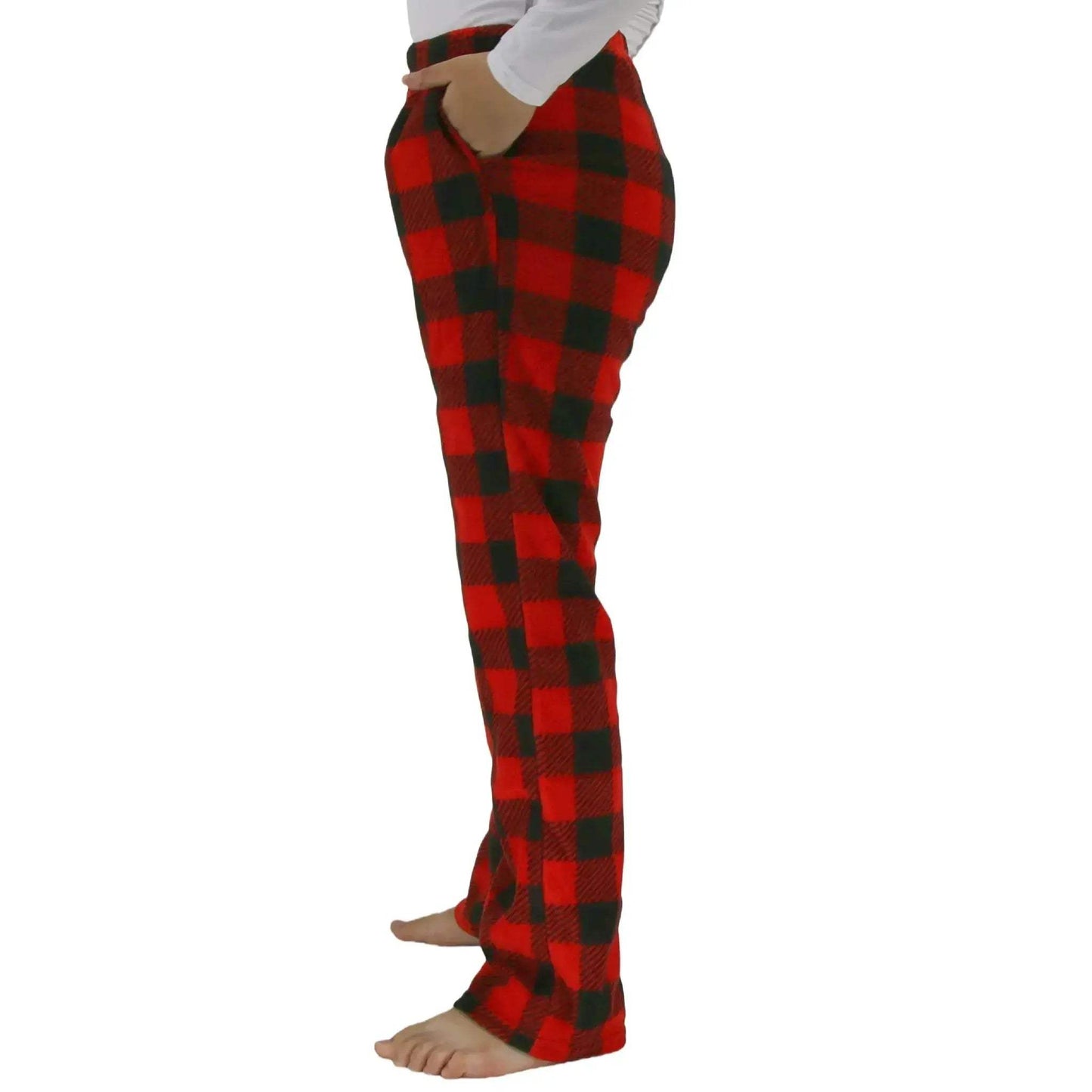 Boys Fleece Plaid Pajama Pants With Deep Pockets 7-13Y - ToylandEU